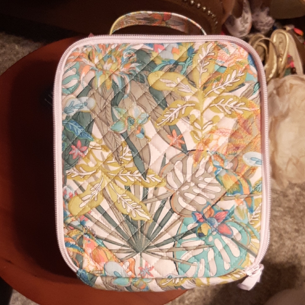 Vera Bradley Tropical Floral Quilted Lunch Bag